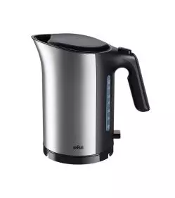 BraunKettleStainlessSteel,1.7L,3000watts,autoshutoff,boilingtime35s.Blackcolor