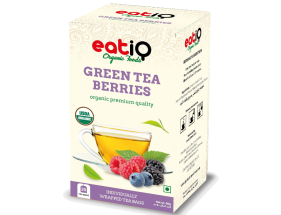 EATIQ ORGANIC  GREEN TEA BERRIES  50GM (25 X 2GM)