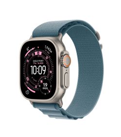 APPLE WATCH ULTRA 3 GPS PLUS CELLULAR 49MM - NATURAL TITANIUM CASE WITH LIGHT Blue ALPINE LOOP MEDIUM