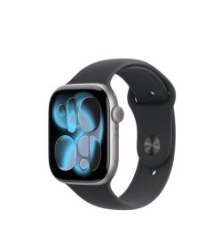 APPLE WATCH SERIES 11 GPS PLUS CELLULAR 42MM - SPACE GREY ALUMINIUM CASE WITH BLACK SPORT BAND S M