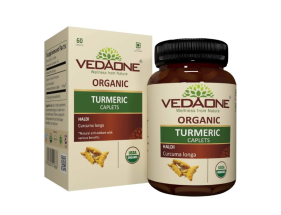 VEDAONE ORGANIC TURMERIC CAPLETS (60'S)
