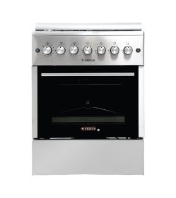 VENUS COOKING RANGE, 60x58 CM 4 GAS BURNER, FULL SAFETY IN HOB, OVEN & GRILL, FULL AUTO IGNITION, ROTISSERIE, CLOSED DOOR GRILLING