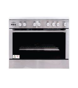 VENUS COOKING RANGE 90X60CM 4 GAS BURNER + 1 TRIPLE RING BURNER FULL AUTO IGNITION THERMOSTAT \ CLOSED DOOR GRILLING