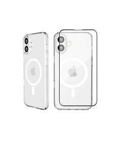 Max & Max iPhone 16 Clear Magsafe Case with Glass