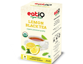 EATIQ ORGANIC  BLACK TEA LEMON  50GM (25 X 2GM)