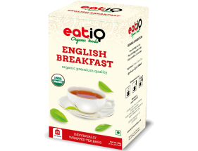 EATIQ ORGANIC BLACK TEA - ENGLISH BREAKFAST 50GM (25 X 2GM)