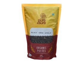 PURE & SURE ORGANIC URAD DAL WHOLE BLACK 500GM