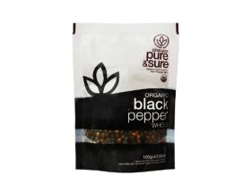 ORGANIC BLACK PEPPER WHOLE 100GM