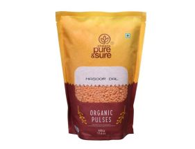 PURE & SURE ORGANIC MASOOR DAL 500GM